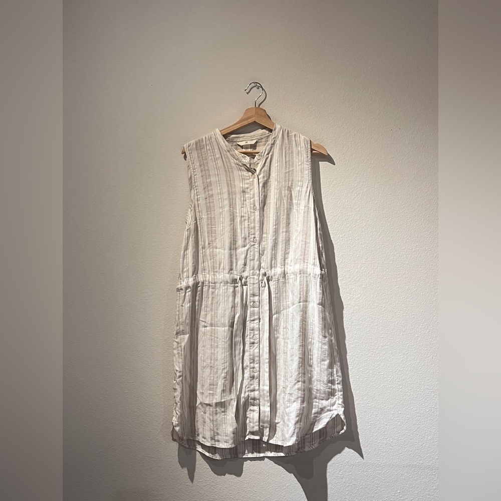 H&M Linen Tie Up Dress